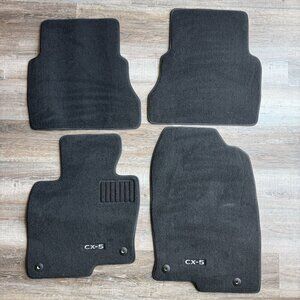 MAZDA CX-5 Floor Mats OEM 2017-Current Carpet Black Set 4 out of 4 KBG6-68G40